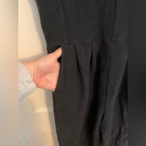 Madewell Texture & Thread Black Wide-Leg Jumpsuit, Womens Size Small - Picture 7 of 13